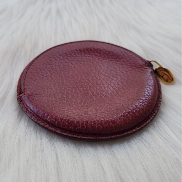Cartier Bordeaux Leather Round Coin Purse - Picture 13 of 15